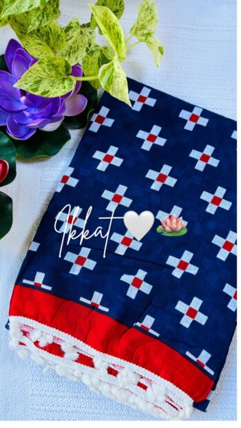 💠💙🌸Heritage Telia Rumal Handloom Mulmul designer Saree
